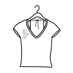 Dibujo para colorear Colorer Blusa De Mujer En Sercha