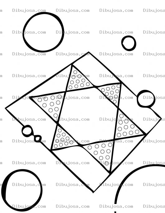 Dibujo para colorear Dibujo del juego de un tablero de damas chinas para pintar y colorear