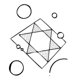 Dibujo para colorear Dibujo del juego de un tablero de damas chinas para pintar y colorear