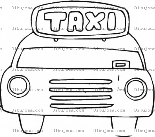 Dibujo para colorear Colorear Taxi