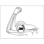 Dibujo para colorear Bicep Con Boca Para Colorear