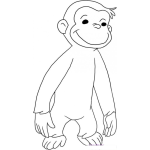 Dibujo para colorear Colorear Jorge el Curioso