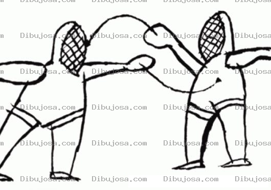 Dibujo para colorear Colorear Esgrima