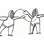 Dibujo para colorear Colorear Esgrima
