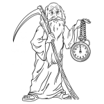 Dibujo para colorear El Fin Del Mundo Dibujo De Viejito Anunciando El Fin Del Mundo Para Pintar Y Colorear El Fin Esta Cerca