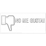 Dibujo para colorear No Me Gusta Boton De No Like De Facebook Para Colorear