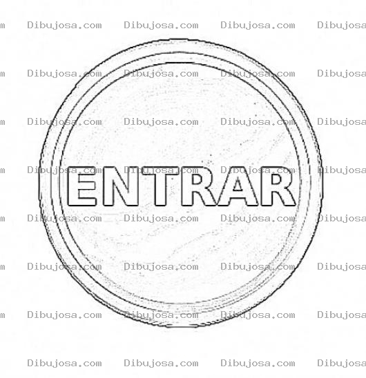 Dibujo para colorear Boton De Entrar En Blanco Y Negro Para Pintar Y Colorear
