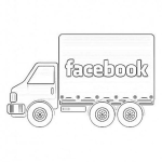 Dibujo para colorear Camion De Facebook Para Pintar Y Colorear Face Book Truck