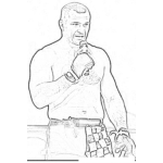 Dibujo para colorear Mirko Crocop Mma Fighter Coloring Page