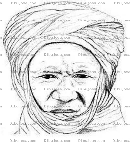 Dibujo para colorear Colorear Turbante