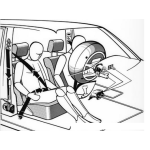 Dibujo para colorear Sistema De Bolsa De Aire Para Pintar Y Colorear Colision De Prueba