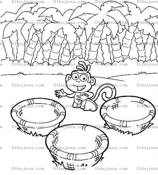 Dibujo para colorear Colorear Mono De Dora Exploradora