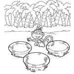 Dibujo para colorear Colorear Mono De Dora Exploradora