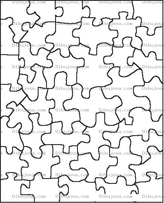 Dibujo para colorear Plantilla De Rompecabezas Para Imprimir Y Recortar
