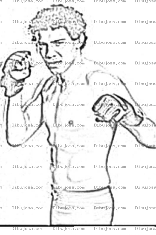 Dibujo para colorear Gilbert El Nino Melendez Peleador De Mma En Strikeforce Para Pintar