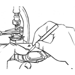 Dibujo para colorear Dibujo De Un Relojero Abriendo Un Reloj Para Pintar Y Colorear Taller De Relojeria