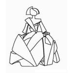 Dibujo para colorear Princesa De Papel Para Pintar Y Colorear