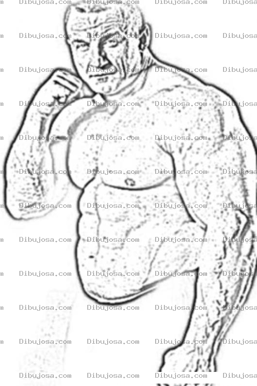 Dibujo para colorear Marius Pudzianowski Coloring Page Wold Strongest Man And Mma Fighter