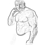 Dibujo para colorear Marius Pudzianowski Coloring Page Wold Strongest Man And Mma Fighter