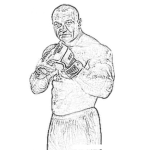 Dibujo para colorear Mario Pidianosky El Hombre Mas Fuerte Del Mundo Peleador De Mma Para Colorear