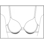 Dibujo para colorear Dibujo De Un Sosten Para Pintar Y Colorear Brasier