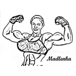 Dibujo para colorear Dibujo De Madlenka Musculosa Para Pintar Y Colorear