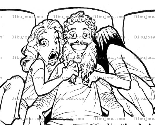 Dibujo para colorear Viejito Mujeriego Para Pintar Y Colorear