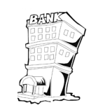 Dibujo para colorear Dibujo De Un Banco Para Colorear