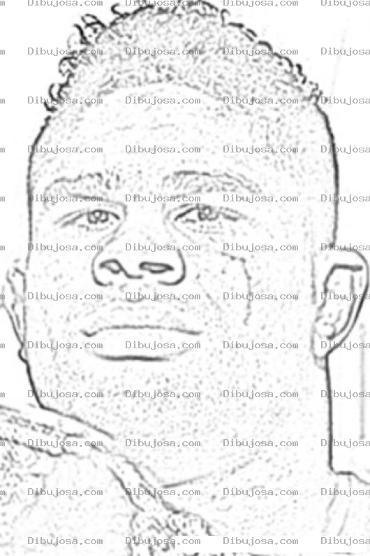 Dibujo para colorear Dibujo De Alistair Overeem Para Pintar Y Colorear