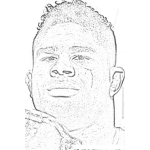 Dibujo para colorear Dibujo De Alistair Overeem Para Pintar Y Colorear