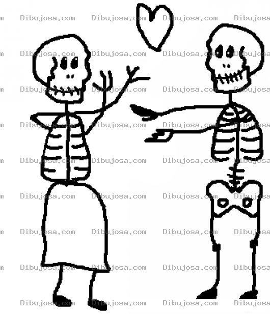 Dibujo para colorear Al Fin Juntos Para Pintar Y Colorear Dibujo De Un Amor Platonico