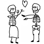 Dibujo para colorear Al Fin Juntos Para Pintar Y Colorear Dibujo De Un Amor Platonico
