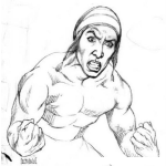 Dibujo para colorear Cholo Musculoso Dibujo De Cholo Enojado Para Pintar Y Colorear Cholo Enardecido