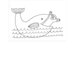 Dibujo para colorear Dibujo De Jonas Trabado Por El Gran Pez Para Colorear