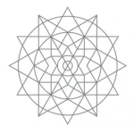 Dibujo para colorear Mandala De Estrellas Para Pintar Y Colorear
