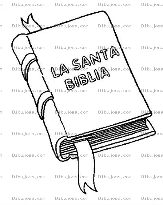 Dibujo para colorear La Santa Biblia Para Colorear