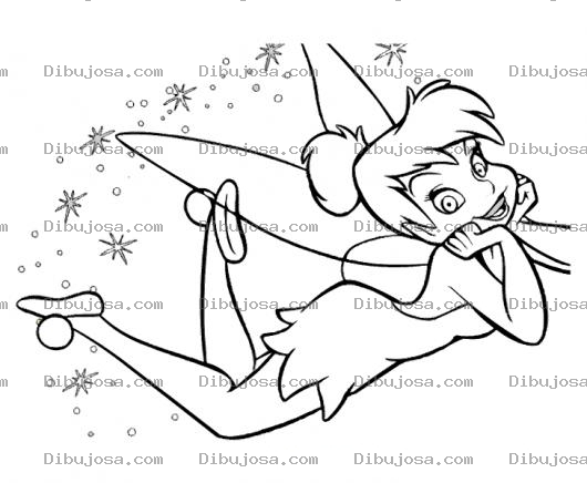 Dibujo para colorear Dibujo De Campanita Para Colorear En Linea
