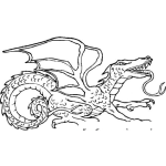 Dibujo para colorear Dibujo Para Colorear Dragon