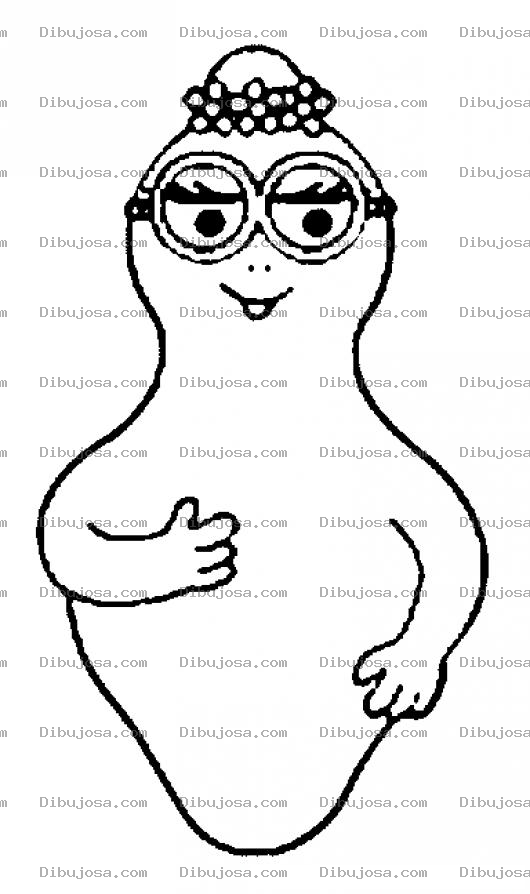 Dibujo para colorear Barbamama Para Colorear