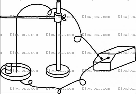 Dibujo para colorear Dibujo De Un Experimento Quimico Electrico Para Pintar Y Colorear