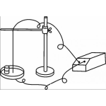 Dibujo para colorear Dibujo De Un Experimento Quimico Electrico Para Pintar Y Colorear
