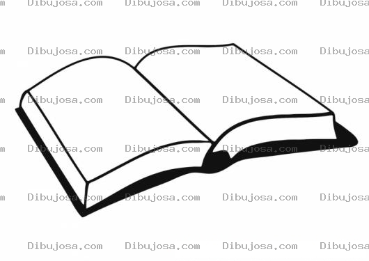 Dibujo para colorear Colorear Libro Abierto
