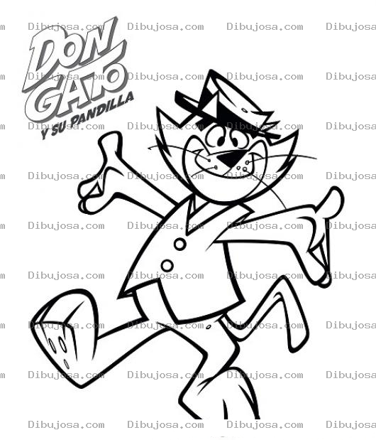 Dibujo para colorear Don Gato Y Su Pandilla Para Colorear