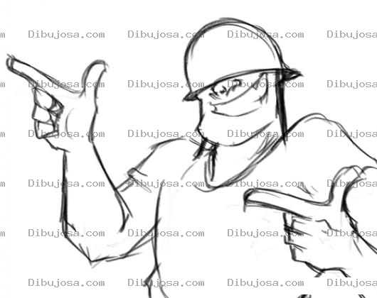 Dibujo para colorear Dibujo De Minero Cool Para Pintar Y Colorear