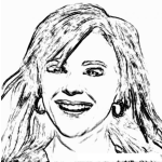 Dibujo para colorear Kate Gosselin  Coloring Page