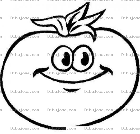 Dibujo para colorear Colorear Tomate