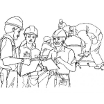 Dibujo para colorear Ingenieros Civiles Dibujo De Arquitectos E Ingenieros Para Pintar Y Colorear
