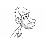 Dibujo para colorear Cara De No Entendi Para Pintar Y Colorear