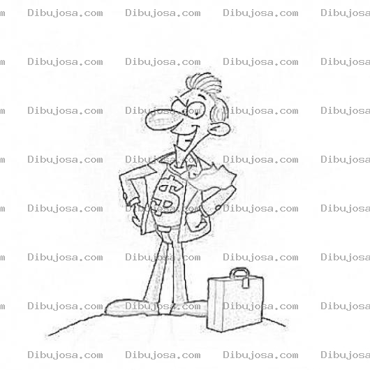 Dibujo para colorear Vendedor Exitoso Dibujo Del Super Vendedor Para Pintar Y Colorear