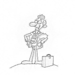 Dibujo para colorear Vendedor Exitoso Dibujo Del Super Vendedor Para Pintar Y Colorear
